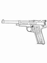 Gun coloring pages sketch template