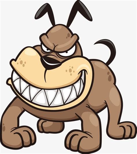 Angry Dog Vector PNG Images, Angry Dog Vector, Puppy, Cartoon Dog ...