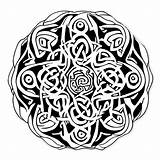 Celtic Mandala Coloring Page With Eye In The Middle · Creative Fabrica sketch template