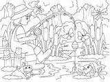 Premium Vector  Fishing A Fisherman Catches fish In Nature pier On The sketch template
