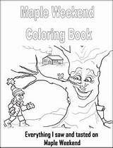 Maple Syrup Tree Coloring Page Sketch sketch template