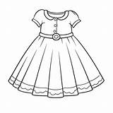 Dress Template Coloring Wedding Pages Clipart Outline Drawing Out Blank  sketch template