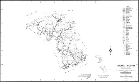 2000 Road Map of Mitchell County, North Carolina