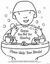 Germs Are Not For Sharing Coloring page Printable sketch template