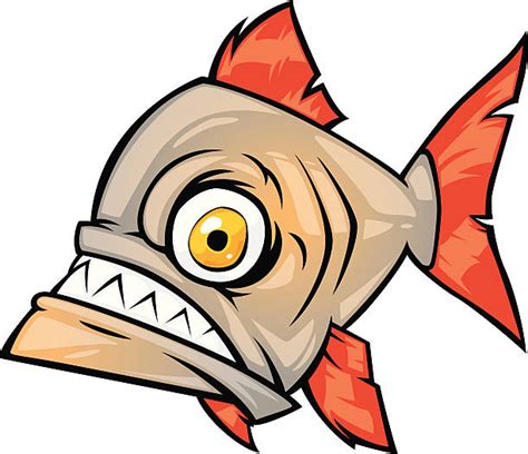 Piranha Illustrations, Royalty-Free Vector Graphics & Clip Art - iStock