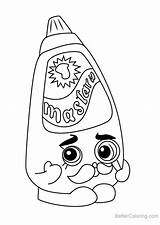 Cornell Mustard From Shopkins Coloring Pages  Free Printable sketch template