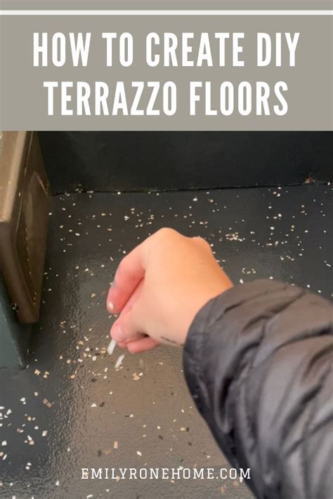 Want a fun & easy DIY?! | Terrazzo, Painted concrete floors, Diy flooring