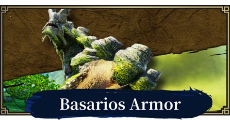 MH Rise | Basarios Armor Set - Stats & Skill | MONSTER HUNTER RISE (MHR ...