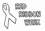 Free Red Ribbon Week coloring Page  Download Print Or Color Online sketch template