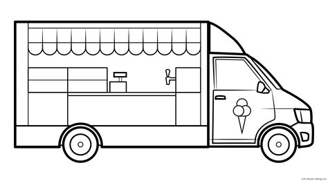 Ice cream truck – drawing-of.eu