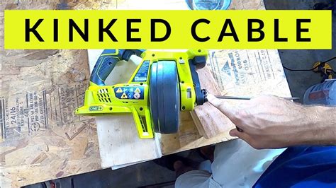 Ryobi P4001 Drain Auger Cable Replacement - YouTube