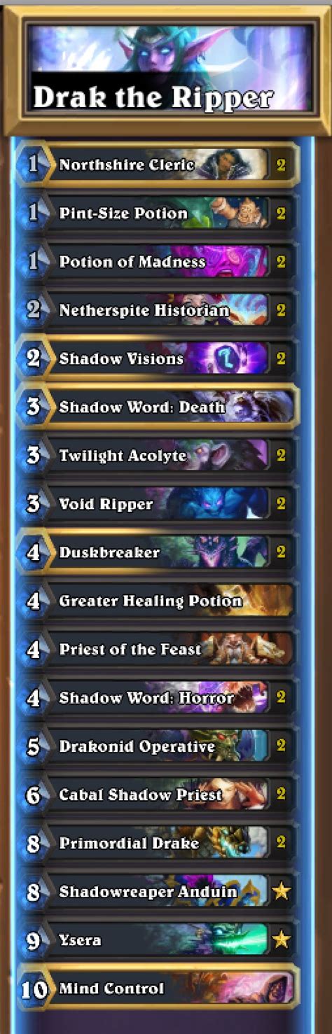 Deck Guide: Control Priest — Off Curve