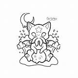 Premium Vector  Pastel Goth Coloring Page sketch template