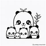 Kawaii Panda Coloring Pages  Free & Printable sketch template