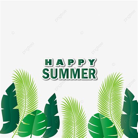 Summer Tropical Leaves Vector Art PNG, Summer Tropical Leaves Frame In Editable Card On ...