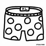 Underwear Coloring Page Pages sketch template