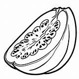 Cantaloupe outline Black And White Cute coloring Book  Premium AI sketch template