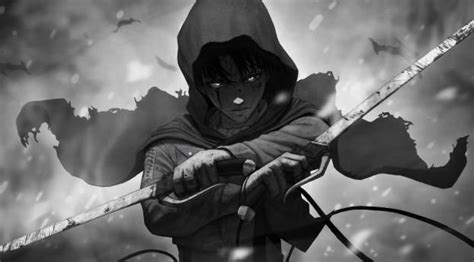 3840x2160 Resolution Levi Ackerman Monochrome 4K Wallpaper - Wallpapers ...