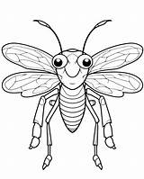 Sugarcane Borer Fly coloring 23290953 Vector Art At Vecteezy sketch template