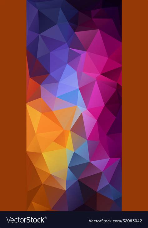 Flat triangle geometric pattern wallpaper Vector Image