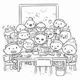 Classroom School Coloring Pages Welcome Back To Cute sketch template