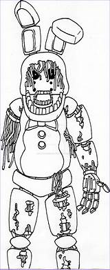 Golden Freddy F Naf Coloring Pages sketch template