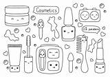 Coloring Book page For Kids Cosmetics Theme Cartoon Style Character  sketch template