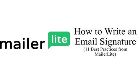 How to Write an Email Signature: 11 Best Practices