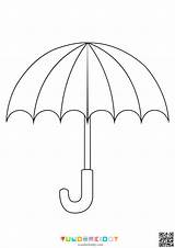Umbrella Coloring Page Free Printable Pages sketch template