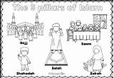 5 pillars Of Islam For Kids  Primary Ilm sketch template