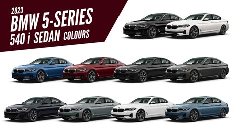 2023 BMW 5 Series 540i Sedan All Colors - AUTOBICS