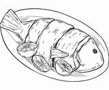 Fish Food Coloring Pages sketch template