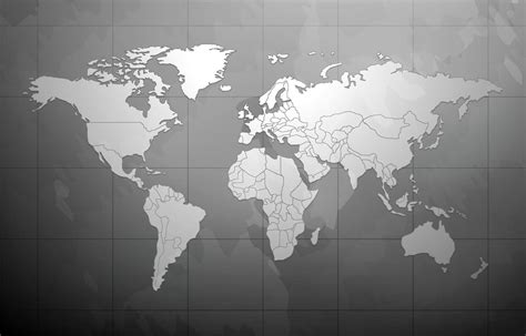 Black World Map Wallpaper