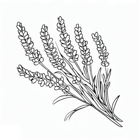 Lavender Plant coloring page - Download, Print or Color Online for Free