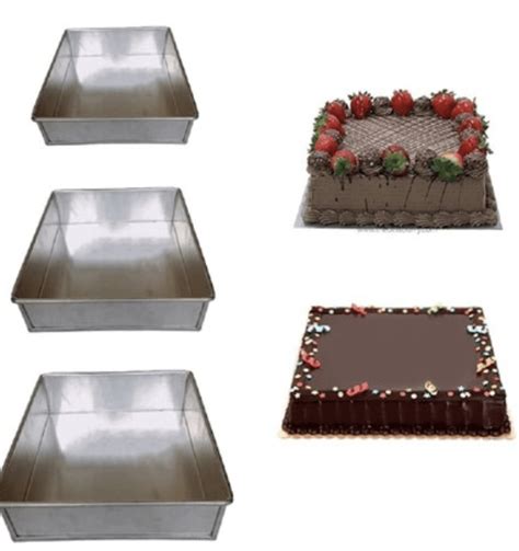 Aluminium Square Cake Tin Mould - Velan Store