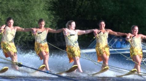 Water skiing team puts on public show each week in summer