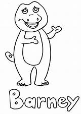 Free Coloring Pages For Barney sketch template