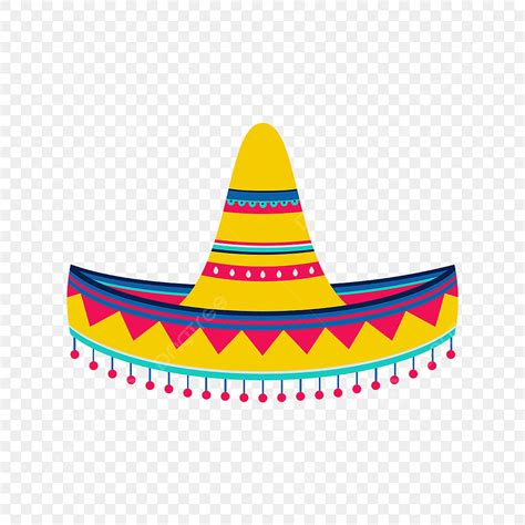 Sombrero Mexican Vector PNG Images, Yellow Mexican Sombrero Clipart, Sombrero Clipart, Sombrero ...