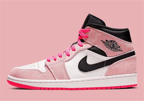 Air Jordan 1 Mid Dressed In Flashy Pink Hues - Dr Wong - Emporium of ...