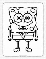SpongeBob SquarePants Hand Drawn Coloring Sheet sketch template