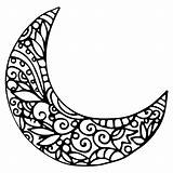 Crescent Moon Printable Coloring Pages sketch template