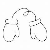 Premium Vector  Coloring page Of mittens On A Thread Winter sketch template