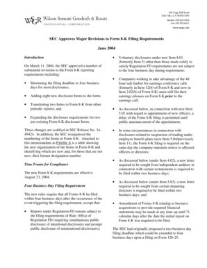 Fillable Online SEC Approves Major Revisions to Form 8-K Filing Requirements Fax Email Print ...