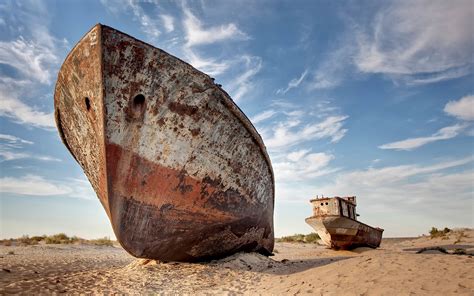 Ghost Town Aral Sea Before And After