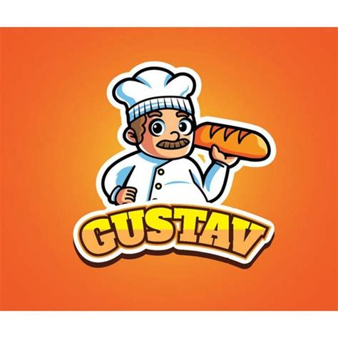 Bakery Gustav Mascot Logo - Bakery Gustav Mascot Logo Logo Template Free Logo Templates, Bakery ...