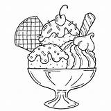 Printable Coloring Pages Ice Cream sketch template
