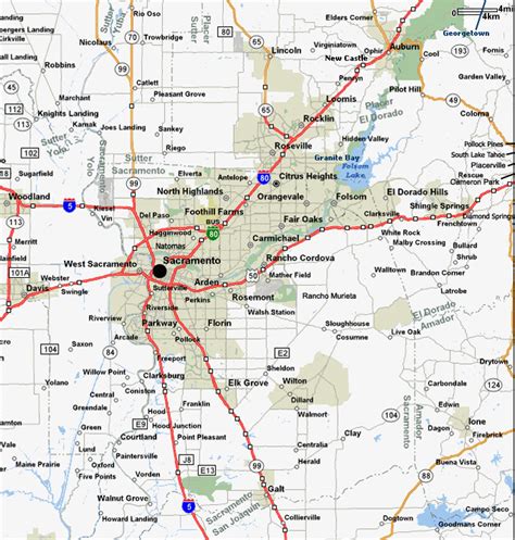 Roseville California Map | secretmuseum