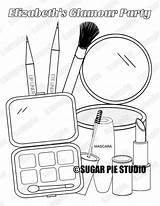 Salon Coloring Page sketch template