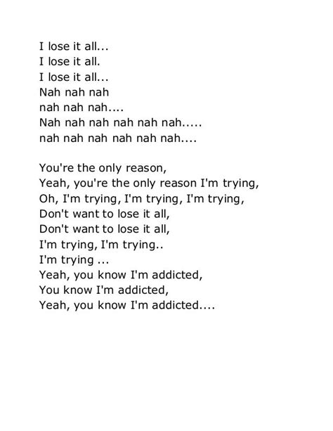 Addicted lyrics