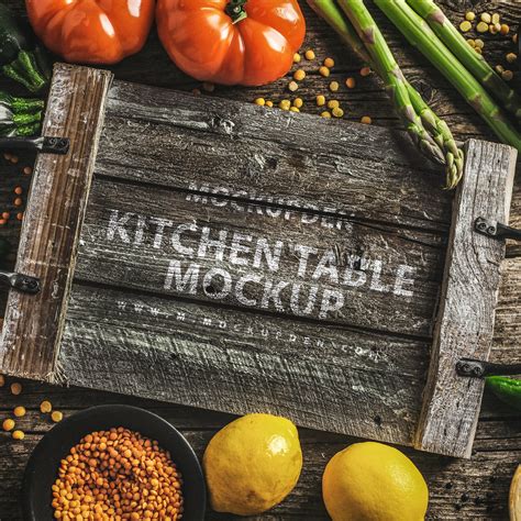 Free Kitchen Table Mockup PSD Template - Mockup Den